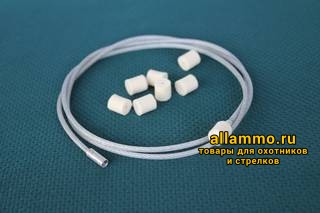 Шомпол гибкий ЧИСТОGUN кал. от. 22 (5,6мм.) с иглой под патчи + адаптер с резьбой мама 8/32, 100см. (CHS-2-100)