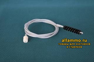 Шомпол гибкий ЧИСТОGUN кал. от. 22 (5,6мм.) с иглой под патчи + адаптер с резьбой мама 8/32, 100см. (CHS-2-100)