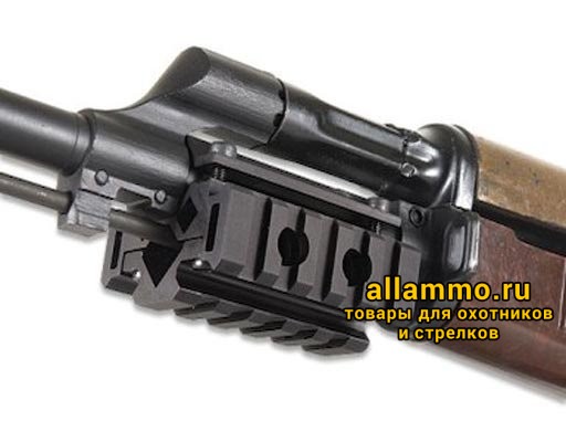 70482.5000.jpg Универсальная трехсторонняя база WEAVER для установки на ствол, пять проточек