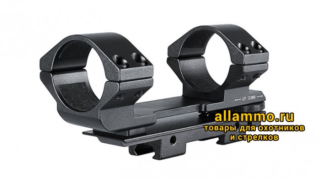 22301 Единое основание Hawke Adjustable кольца 30мм высокие на планку 9-11мм +/-30 MOA