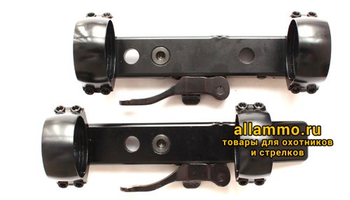 CQSBL26 Быстросъемный кронштейн с кольцами 26 мм, BH=7,5 мм, база с увеличенным выносом, для установки на 12 мм призму , Contessa Италия