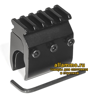 База weaver на вертикалку для фонаря удлиненная