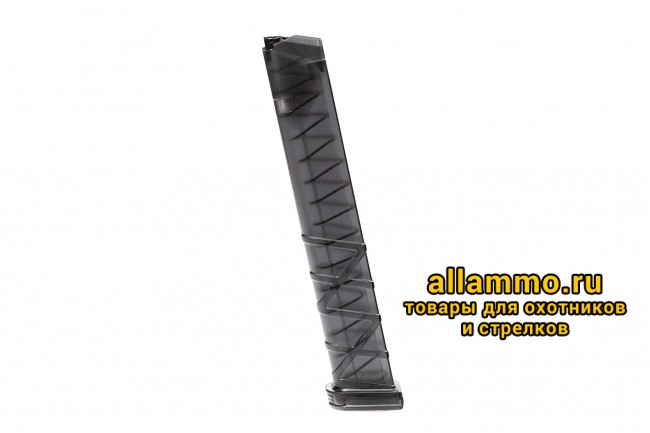 Магазин Utas Defense для Glock 9x19 на 33 патрона, прозрачный