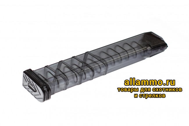 Магазин Utas Defense для Glock 9x19 на 33 патрона, прозрачный