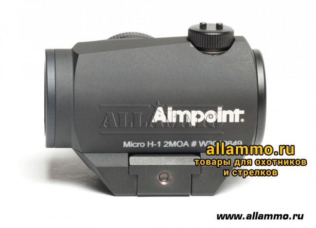 Коллиматорный прицел Aimpoint Micro H-1 (2MOA и 4MOA) на Weaver (200018 и 11910)