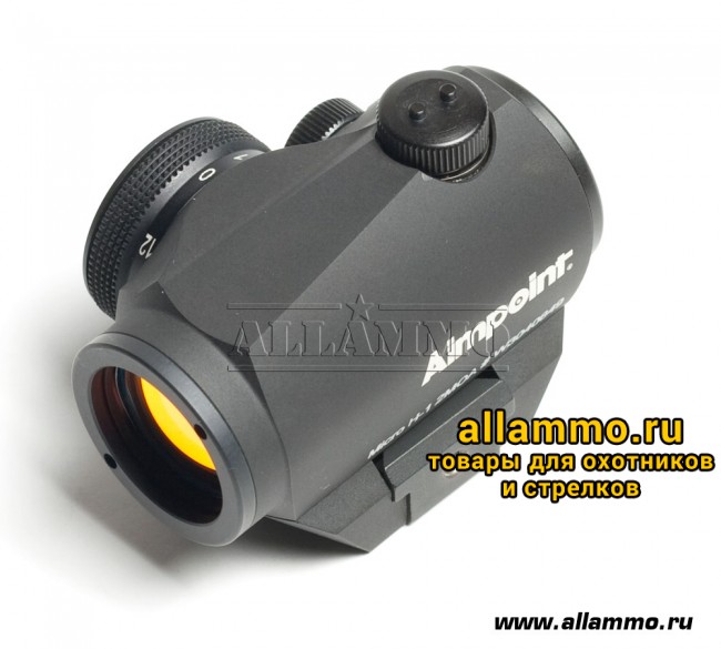 Коллиматорный прицел Aimpoint Micro H-1 (2MOA и 4MOA) на Weaver (200018 и 11910)