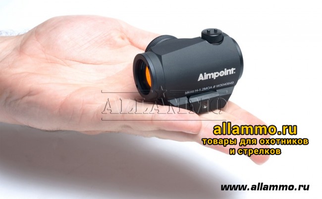 Коллиматорный прицел Aimpoint Micro H-1 (2MOA и 4MOA) на Weaver (200018 и 11910)