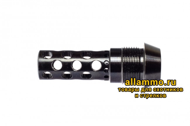 Реактивный ДТК BRT Dual Brake T24 для Вепрь (62мм, внутренняя резьба M14x1L, наружная резьба 24х1,5R)