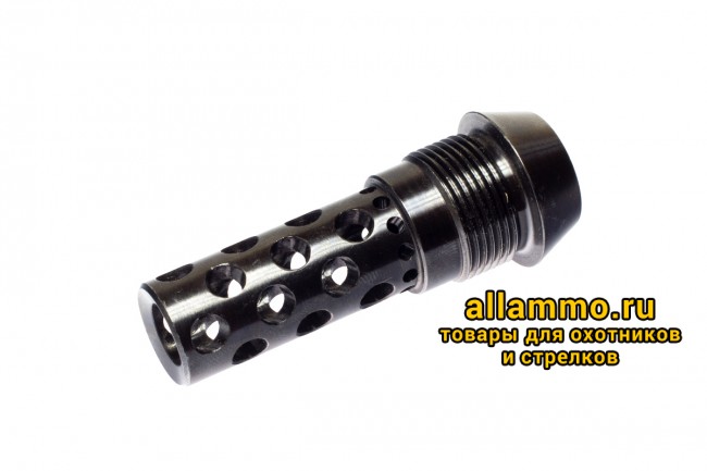 Реактивный ДТК BRT Dual Brake T24 для Вепрь (62мм, внутренняя резьба M14x1L, наружная резьба 24х1,5R)