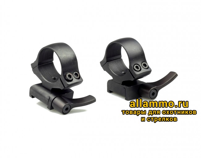 Быстросъемные кольца раздельные KOZAP CZ550 Alfa D26мм BH14.8 (No.61) низкие