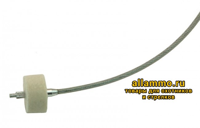 Шомпол гибкий ЧИСТОGUN универсальный кал. от .22 до 12, с иглой под патчи, 100см. (CHS-1S-100)