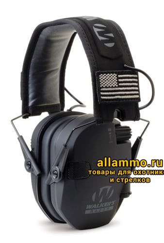 Наушники активные Walker's Razor Patriot черные