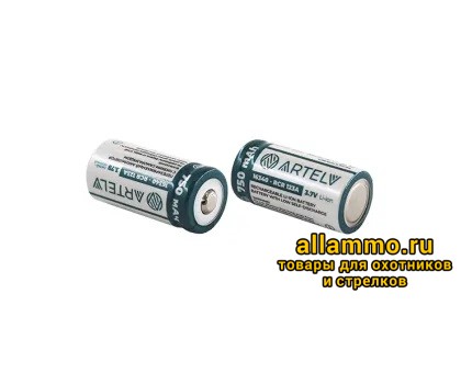 Аккумулятор ARTELV RCR123 750 mAh 3,7V Li-Ion 