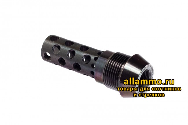 Реактивный ДТК BRT Dual Brake T24 для Лось (62мм, внутренняя резьба M15x1R, наружная резьба 24х1,5R)