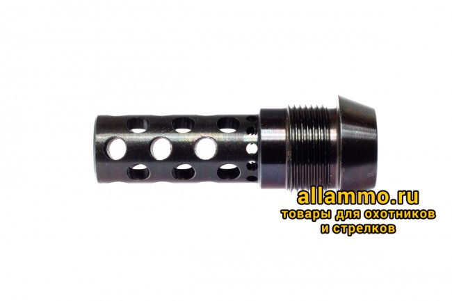 Реактивный ДТК BRT Dual Brake T24 для Лось (62мм, внутренняя резьба M15x1R, наружная резьба 24х1,5R)