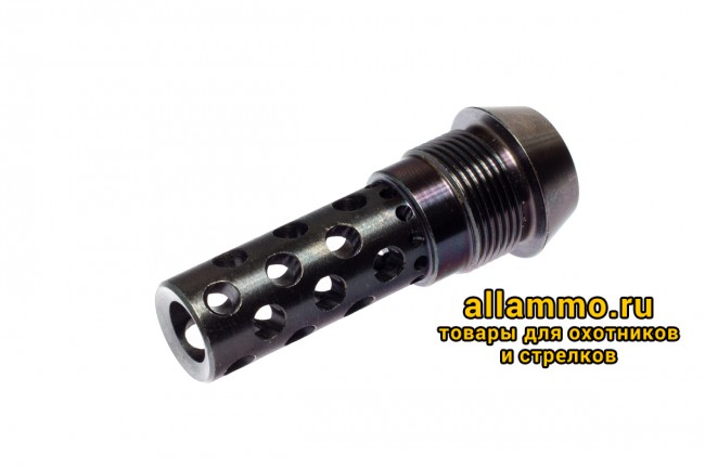 Реактивный ДТК BRT Dual Brake T24 для Лось (62мм, внутренняя резьба M15x1R, наружная резьба 24х1,5R)