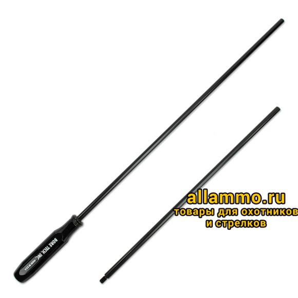 3e2b0b97b4c93bdf53699b952fc42304.jpg Шомпол Bore Tech двухсекционный для гладкоствольного оружия, к. .410-10, длина 91см, диаметр 9,98 мм, сплав алюминия, черный