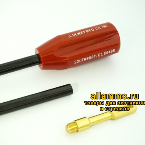 Шомпол J.DEWEY для 12/16/20 калибра 86 см (34") цельный в оплетке 34-SC-1