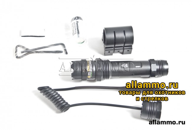 IMG_7174 Лазерный целеуказатель LEAPERS UTG Compact Tactical - цвет зеленый, кронштейн под Weaver/Picatinny + выносная кнопка