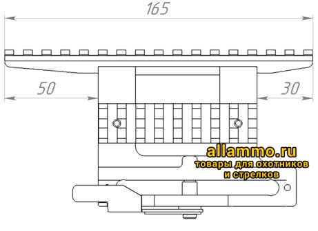 71683.5000.jpg Быстросъемный боковой кронштейн Weaver ВОМЗ для Сайга/Вепрь/АК (МВЖИ.301569.076-01)