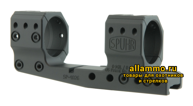 Тактический кронштейн SPUHR D34мм для установки на Picatinny, H34мм, без наклона, с выносом (SP-4026)