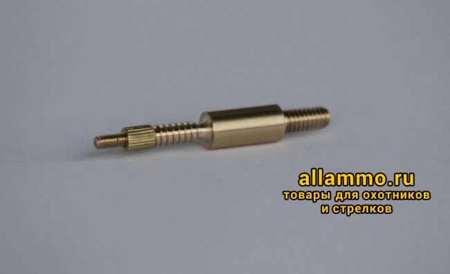 Адаптер-иголка A2S GUN № 6 (латунь, резьба папа, дюймовая, 8/32 для Dewey 30/35CА, Tipton 27-45)