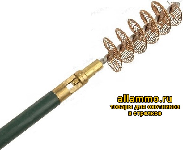 Шомпол NIMAR для гладкоств.ружей, диаметр 8мм, 3 колена, сталь в пластик.оплетке, длина 80см.