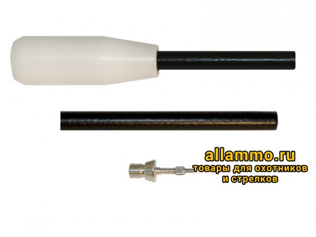 55ce71303b5ea1da2cb52fbad7270a4c.jpg Шомпол ЧИСТОGUN кал.12-20 стержень 10мм в оплетке, резьба мама 5/16х27, 85см (CH-85-SC)