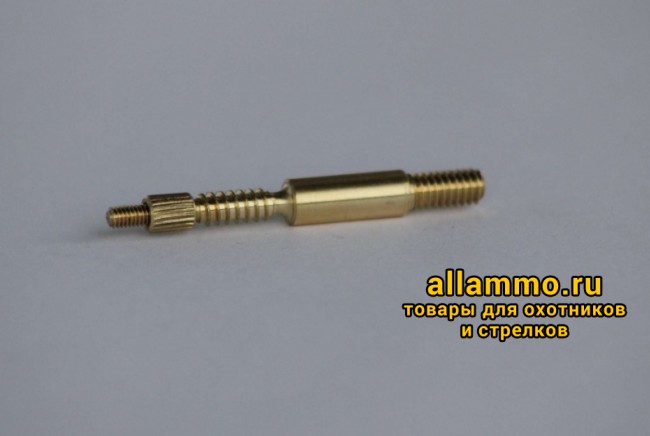 Адаптер-иголка A2S GUN № 7 (латунь, резьба папа, дюймовая, 8/32 для Dewey 22CА, Tipton 22-26)