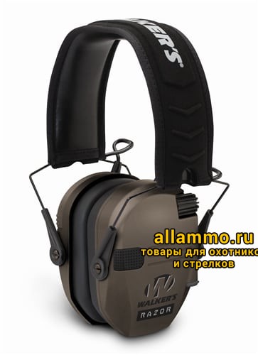 Наушники активные Walker's Razor темно-земляной