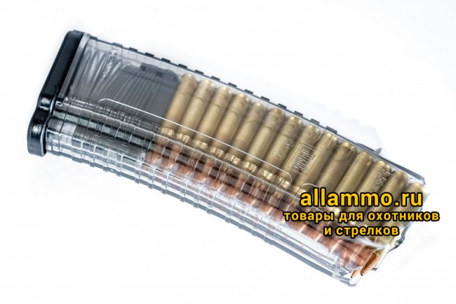 Магазин Pufgun на ВПО-155 5,56х45 30 патронов, прозрачный