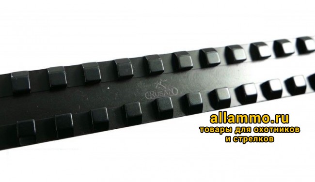 010-33 Планка Rusan Picatinny на Mauser K98/Zastava M48 c болтами, без отверстий L=147мм ВН=8мм 