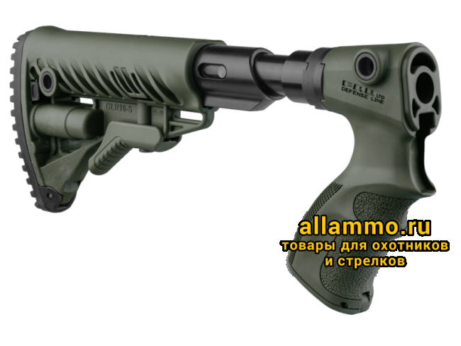 412063ccb1dcf47bff990c4be8f2d3ff-800x600.png Телескопический приклад FAB Defense AGR 870 FK SB с амортизатором для Remington 870