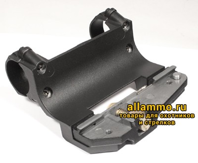 Боковой быстросъемный кронштейн с кольцами 26мм Вилейка на СКС (под высокий прилив)