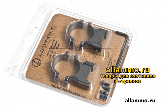 Крепление Leupold (кольца 25,4мм) для CZ-550 на базу ласточкин хвост 19мм 54350