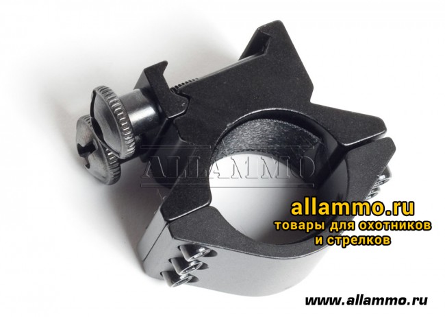 Кольцо с двумя винтами на планку Weaver/Picatinny для фонаря (GM-10)
