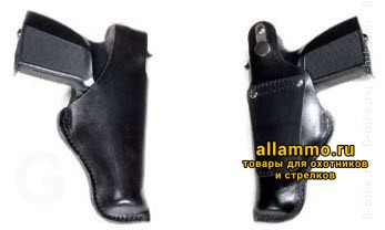 VEKTOR Поясная кобура из натуральной кожи для ношения на ремне шириной до 5 см (14-1)