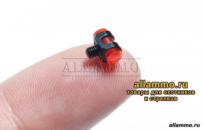 мушка NIMAR светящаяся красная, 2,6 мм