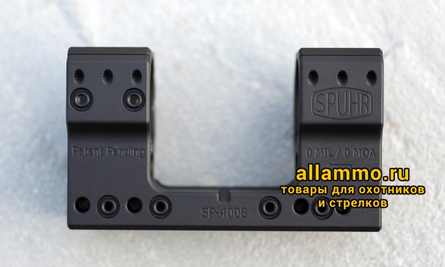 SP-4008 Тактический кронштейн Spuhr кольца 34мм на Picatinny/Weaver L=121мм Н=44мм