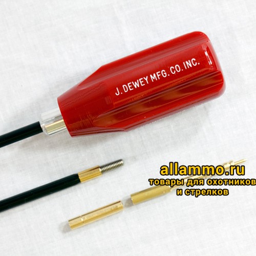Шомпол J.DEWEY для .22 калибра (5,6мм) 76 см (30") цельный в оплетке 22C-30