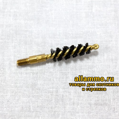 Конические нейлоновые ершики 12шт J.DEWEY .22-.30 Cal. резьба папа 8/32 (FB-30)