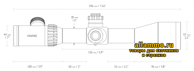 Снимок экрана 2019-04-29 в 19.05.05 Оптический прицел Hawke Airmax 30 3-12x50 SF