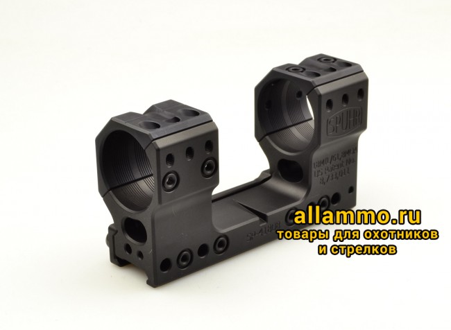 Тактический кронштейн SPUHR D34мм для установки на Picatinny, H44мм, наклон 18MIL/61.8MOA (SP-41808)