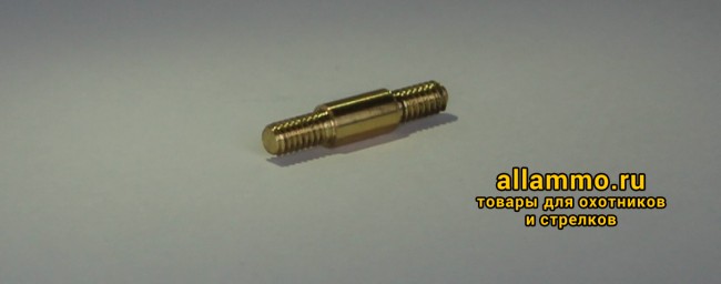 ea60bd38502049183d1e4d29b0bd33a5.jpg Переходник ЧИСТОGUN - латунь, папа/папа, резьба дюймовая 5/40 на 8/32 к шомп. Dewey 22/30CA, Tipton, под ерши Европа