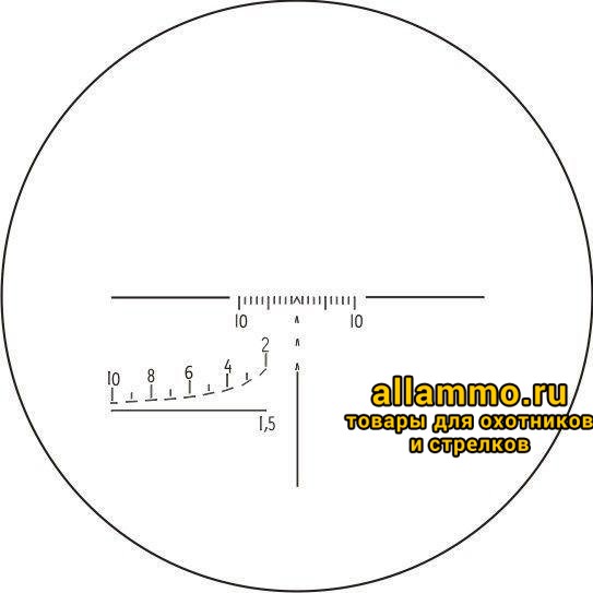 1,5 метра Оптический прицел НПЗ ПО 4x24 на Тигр