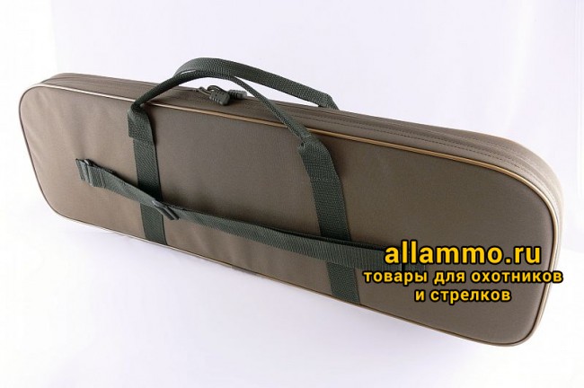 Чехол капрон с поролоном и тканевой подкладкой для двуствольн ружья (2 пары стволов)
