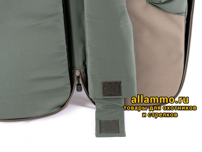 Чехол капрон с поролоном и тканевой подкладкой для двуствольн ружья (2 пары стволов)