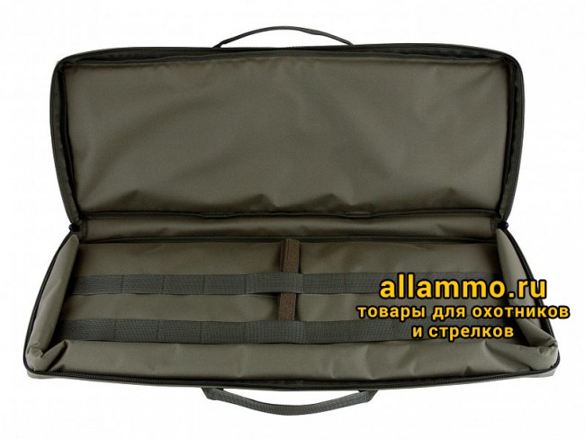 (А-7-1-з) Кейс VEKTOR из капрона олива, пенополиэтилен, крепление "молле" с отделениями под магазины