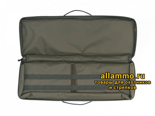 (А-7-1-з) Кейс VEKTOR из капрона олива, пенополиэтилен, крепление "молле" с отделениями под магазины