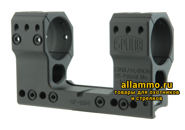 Тактический кронштейн SPUHR D34мм для установки на Picatinny, H48мм, наклон 13MIL/44.4MOA (SP-4804)